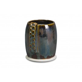 SW-108 Green Tea Over SW-104 Black Walnut Stoneware Combination SW-108 Green Tea Over SW-104 Black Walnut Stoneware Combination